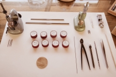 Préparation de l'assemblage des ponts avec la platine